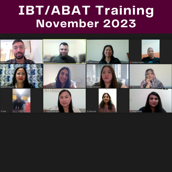 Congrats IBT+ABAT November 2023 Cohort